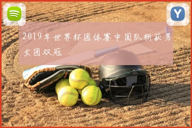 2019年世界杯团体赛中国队斩获男女团双冠